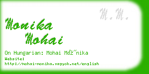 monika mohai business card